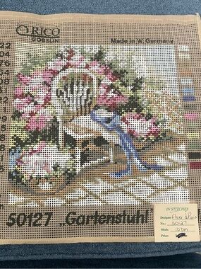 Rico Design 'Gartenstuhl' Needlepoint Canvas